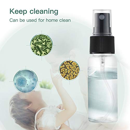 Toureal 30ml Botellas Spray Pulverizador Plastico (12 Piezas) Botes Spray Vacios, Envase Atomizador Perfume (Transparente)