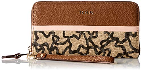 TOUS Elice, Cartera para Mujer, Multicolor (Marrón/Rosa 895960016), 21.5x11x2 cm (W x H x L)