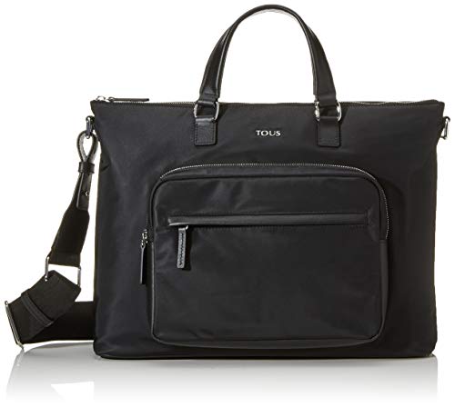TOUS Messenger New Berlin, Bolsa para portátil para Hombre, Negro (Negro), 40.5x31x11 cm (W x H x L)