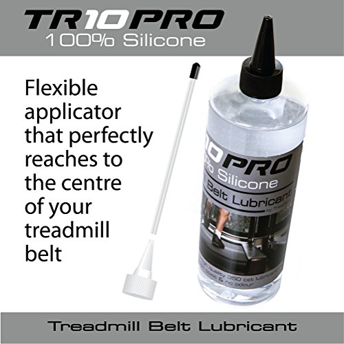 TR10Pro 100% Aceite de silicona Lubricante para la cinturón de la Caminadora de 500ml de control extra largo Aplicador de flujo fácil de usar en todas las Caminadoras