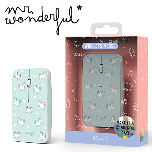 Tribe Mouse Wireless con Ricevitore USB Unicorns - Ratón Senza Fili Originale Mr Wonderful, MSC03800