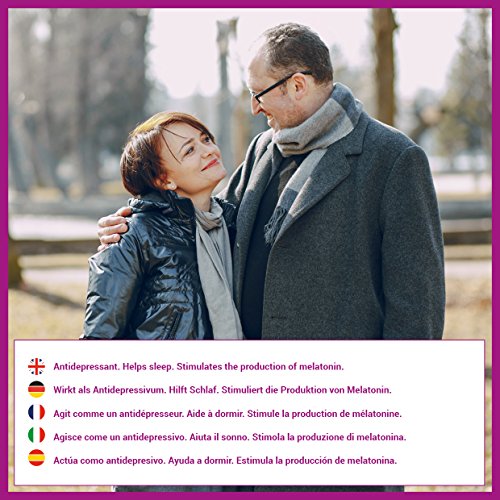 Triptófano y magnesio para mejorar el estado de ánimo y combatir el estrés – Triptófano con melatonina para ayudar a regular los ciclos de sueño – Con vitaminas B6, B5 y B3 – 120 comprimidos