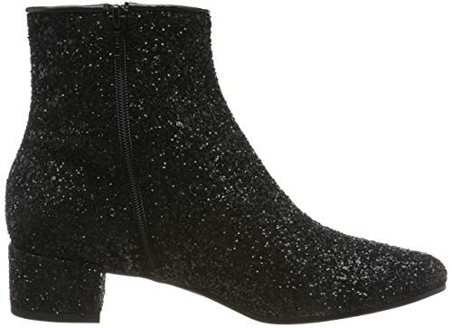 Trussardi Jeans Ankle Boot Glitter T-Easy Diam, Botines para Mujer, Negro (Black K299), 39 EU