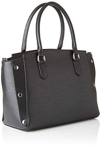 Trussardi Jeans Melly, Bolso tipo tote para Mujer, Negro (Black), 21x25x13.5 centimeters (W x H x L)