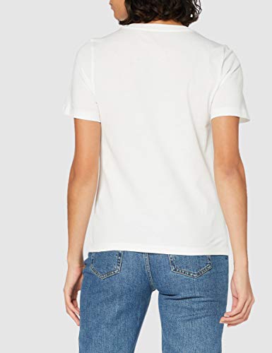 Trussardi Jeans T-Shirt Camiseta, Blanco, XS Mujer