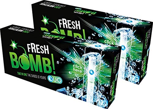 Tubos para rellenar con filtro de cápsulas aromáticas Fresh Bomb Menthol Click (5 Cajas, 500 Unidades)