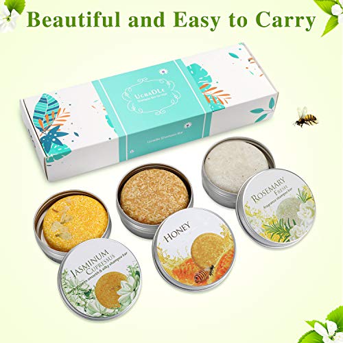 Ucradle 3 jabones de aceites esenciales Miel + Jazmín + Romero