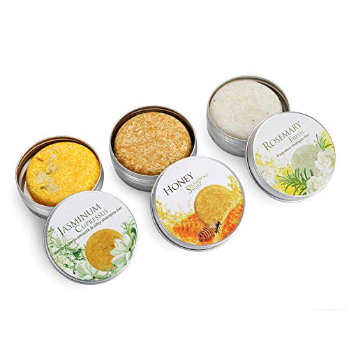 Ucradle 3 jabones de aceites esenciales Miel + Jazmín + Romero