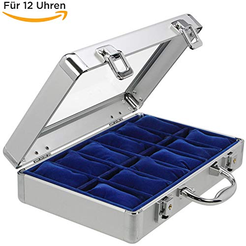 Uhrenkoffer Alu für 12 Uhren