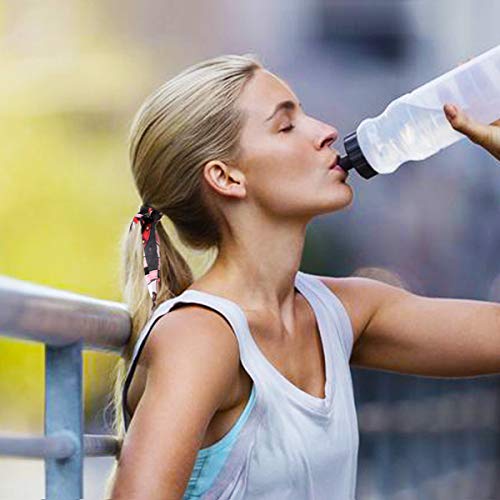 URAQT 14 psc Colorido Bowknot Floral Hair Scrunchy Hair Ties, Ribbon Hair Ties Bow Bandas elásticas para el cabello Soporte de cola de caballo con lunares, Cuerda de accesorios para mujeres