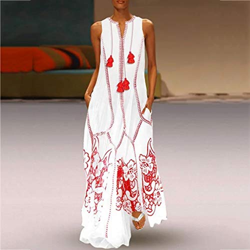 URIBAKY Casual Vestidos Rectos De Verano Mujeres V Cuello Manga Corta Color SóLido Dobladillo Doblado Vestido Largo CóCtel Ligero Y CóModo Ocio Midi Falda