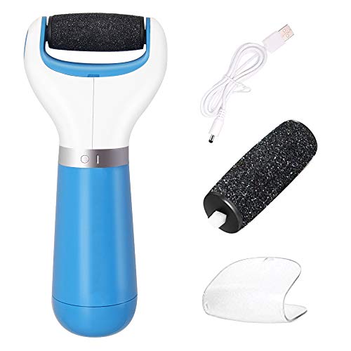 USB Recargable Electrica Pedicura Pies Cuidado Quita Callos la Piel Muerta, Eliminar las Durezas y las Callosidades, Masajeador de Pies y Impermeable Rodillo Cabezal