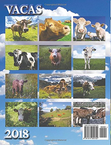 Vacas 2018 Calendario (Edición España)
