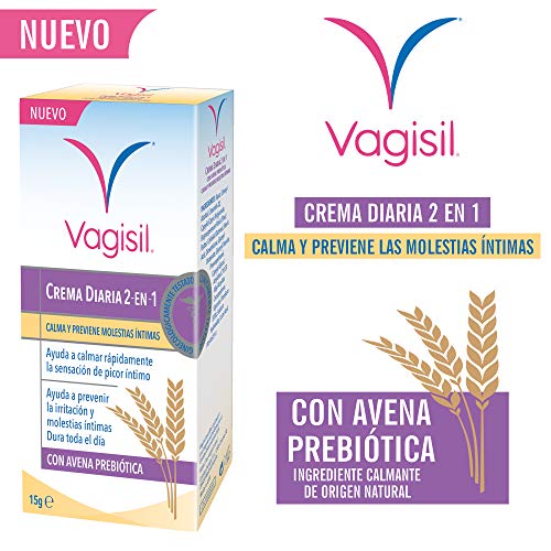 Vagisil Crema Diaria 2 en 1 calma y previene molestias íntimas, 15 ml