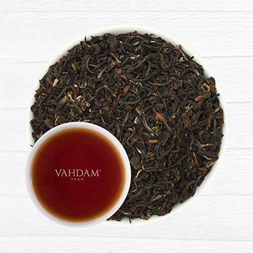 VAHDAM, hojas de té negro Darjeeling de Himalaya, 255 gramos (más de 120 tazas), té Darjeeling puro 100% certificado, té de hojas sueltas de grado FTGFOP1, de la India