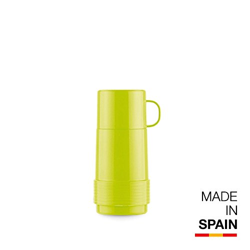 Valira Colección 1969 - Botella de vidrio aislante de doble pared con vacío de 0,25 L hecha en España, color verde