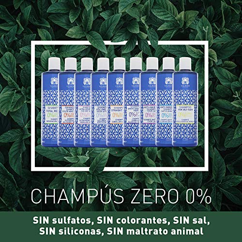 Valquer Profesional Champú Zero Cabellos Lisos. Sin: sal, sulfatos, siliconas, parabenos. 0% volumen. Champú premium. 0% volumen. Con pantenol - 400 ml