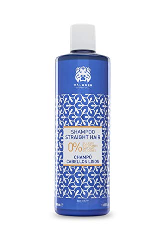 Valquer Profesional Champú Zero Cabellos Lisos. Sin: sal, sulfatos, siliconas, parabenos. 0% volumen. Champú premium. 0% volumen. Con pantenol - 400 ml
