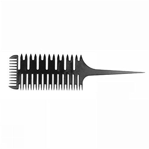 VANKER Unisex Peine Comb Cepillo plástico de peluquería_Negro