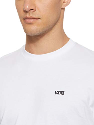 Vans Colorblock tee - Camiseta para Hombre , Blanco (White/black), Small