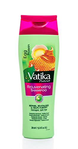 Vatika Naturals Champú Rejuvenecedor de Proteína de Huevo Para Cabello Dañado/Dividido 200 ml