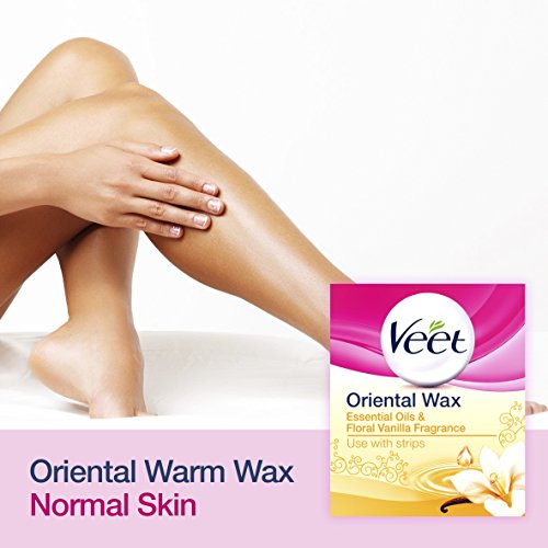 Veet - Cera caliente con aceites esenciales y flores de vainilla, se calienta en el microondas tarro de 250 ml Veet - Cera caliente con aceites esenciales y flores de vainilla, se calienta en el microondas tarro de 250 ml