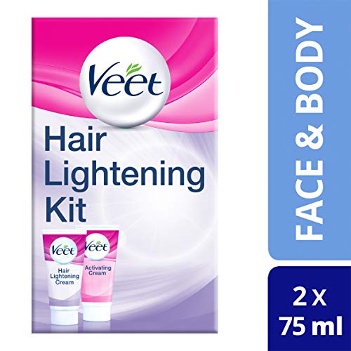 Veet Crema Aligeradora para el Cabello Cara y Cuerpo, 2 x 75 ml