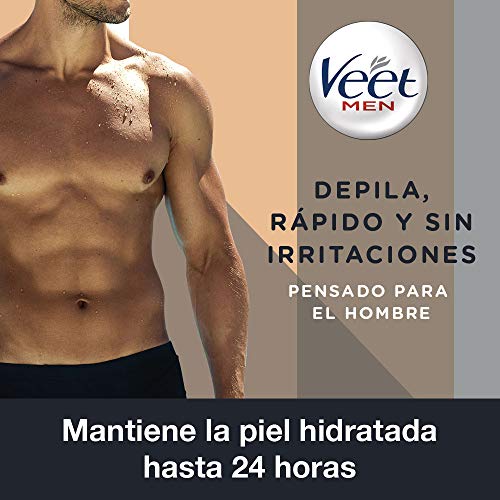 Veet for Men Crema depilatoria corporal para hombre - piel sensible - 6 x 200 ml - hasta 20 semanas de suavidad