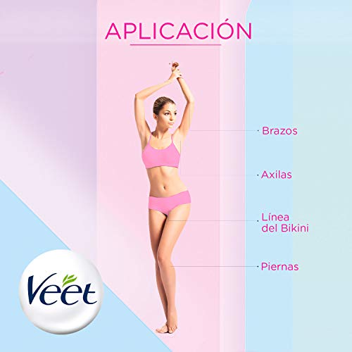 Veet Tarro Cera Depilatoria Tibia de Resultados Profesional sin Bandas con Cera Natural de Abeja, 300 ml