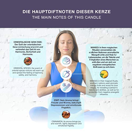 Velas perfumadas con olor a hechizos, hechas de cera de soja, ideal para aromaterapia, regalo hecho a mano natural para cumpleaños, día de San Valentín, Navidad, 6 piezas, talla única