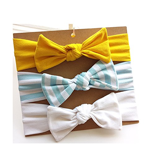 Vellette Diademas Venda De Pelo Bebé Turbante Elástico Banda Infantil Accesorio Para El Pelo 3PCS