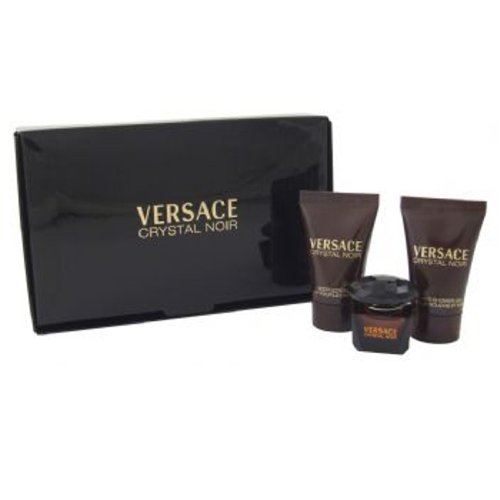 Versace Crystal Noir Set de Regalo 5ml EDT + 25ml Body Lotion + 25ml Gel de ducha