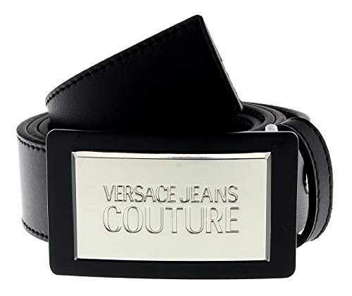Versace Jeans Couture Belt Cinturón, Negro (Negro 899), 85 para Hombre