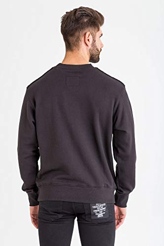 VERSACE JEANS COUTURE Sudadera de Hombre con Logotipo Dorado (M)