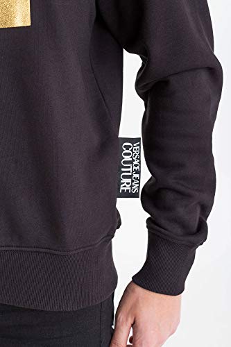 VERSACE JEANS COUTURE Sudadera de Hombre con Logotipo Dorado (M)