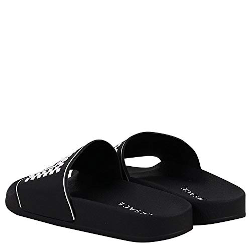 Versace jóvenes Deslizadores de Logotipo de Goma Versace Black 36