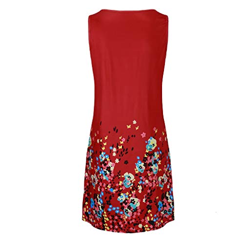 Vestido Verano Mujer Casual Vestido De Botón de Impresión Floral Tallas Grandes Vestido Recto De Simple Y Suelto Vestidos Verano Mujer Playa URIBAKY …