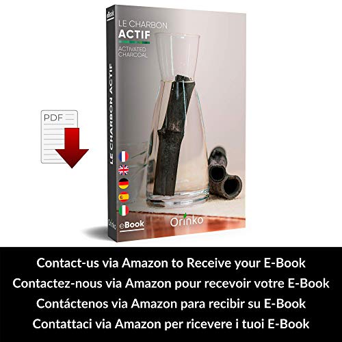 Vibratis Binchotan Orgánico 5X - Carbón Activo Binchotan de Bambú para Purificación de Agua de Grifo en Jarra