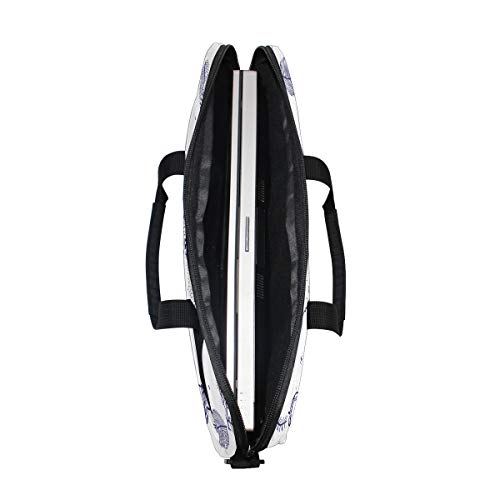 VICAFUCI Nuevo Bolso para portátil de 15-15.4 Pulgadas,Zorro Animal con Estampado de Corazones y Vigas