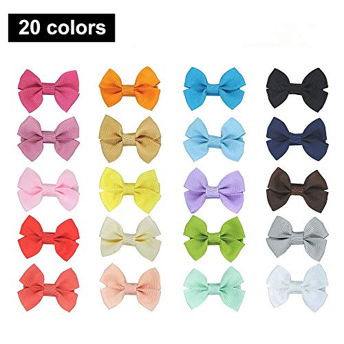 Viccess 40pcs Lazos Bebe Niña y 100pcs Gomas Pelo Niña,Lazos Pelo Niña Diademas Bebe Niña Lazo Accesorios Pelo Horquillas para el Pelo Niña