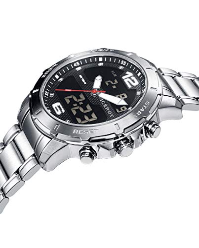 Viceroy Caballero. Analógico- Digital. Acero. Esfera Negra.