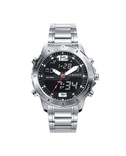 Viceroy Caballero. Analógico- Digital. Acero. Esfera Negra.