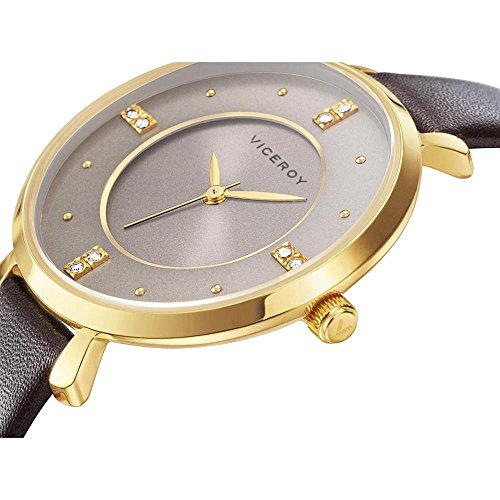 Viceroy Reloj Analogico para Mujer de Cuarzo con Correa en Cuero 471060-40