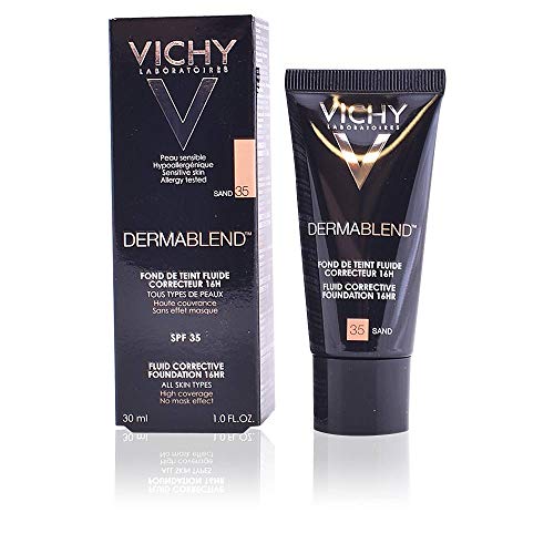 Vichy Dermablend Base de Maquillaje Correctora 16H SPF35, 35 Sand, 30 ml