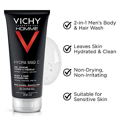 Vichy Laboratoires - Homme Hydra MAG-C - Gel de ducha - 200 ml