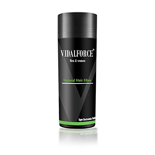 VidalForce, |Fibras Capilares 100% de origen Vegetal | Negro (27,5 gr)