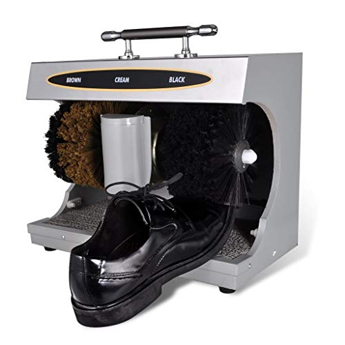 vidaXL Máquina de lustrado de Zapatos eléctrica máquina de Pulido de Zapato Pol