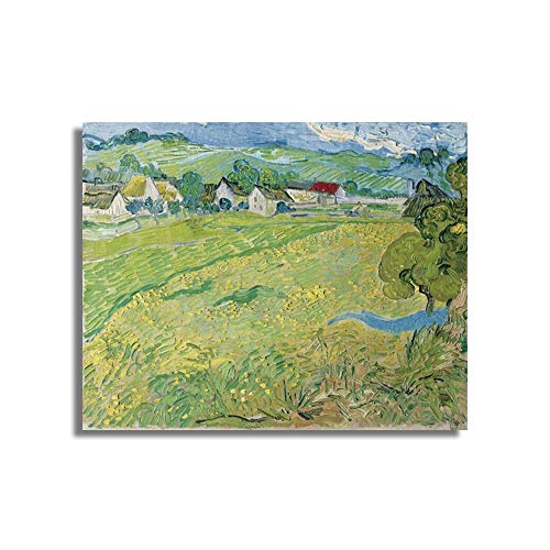 Vincent Van Gogh's Off Scenery Poster Print Canvas Painting Caligrafía Imagen en la pared Sala de estar Dormitorio Hogar Sin marco Pintura decorativa en lienzo A76 60x80cm