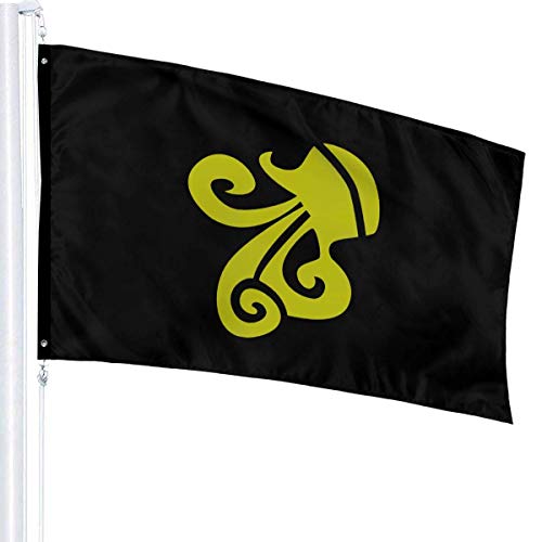 Viplili Aquarius Zodiac Sign Bandera del jardín Banner Flag for Inside/Outside 3 X 5