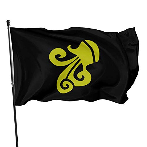 Viplili Aquarius Zodiac Sign Bandera del jardín Banner Flag for Inside/Outside 3 X 5